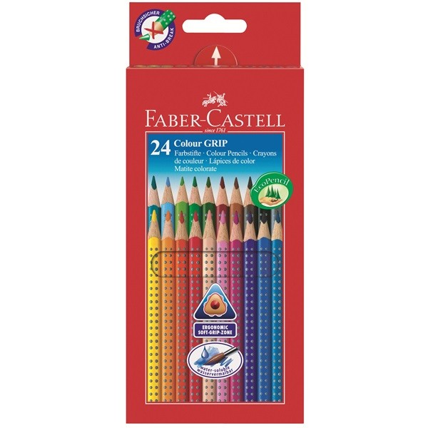 Faber-Castell - Colour Grip 2001 Eco farveblyanter, 24 stk (112424)