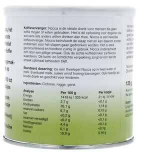 Nocca Classic Swiss Coffeelike 125GR