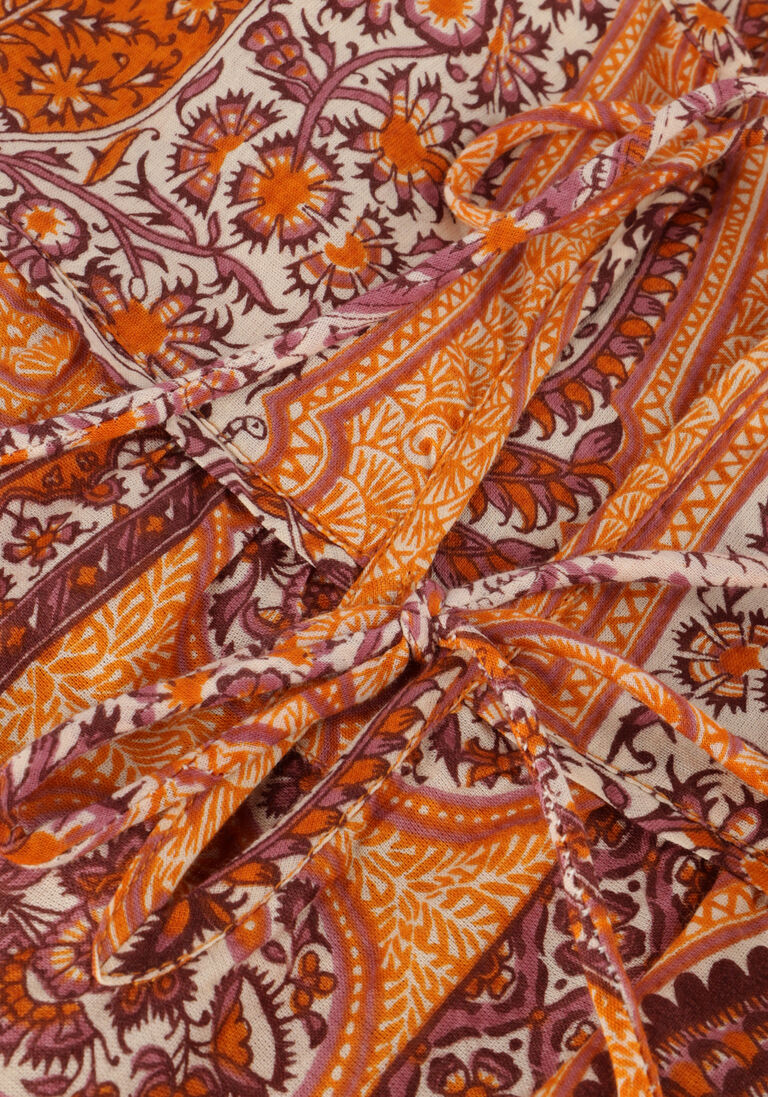 ANTIK BATIK oranje antik batik mini jurk tajar minidress