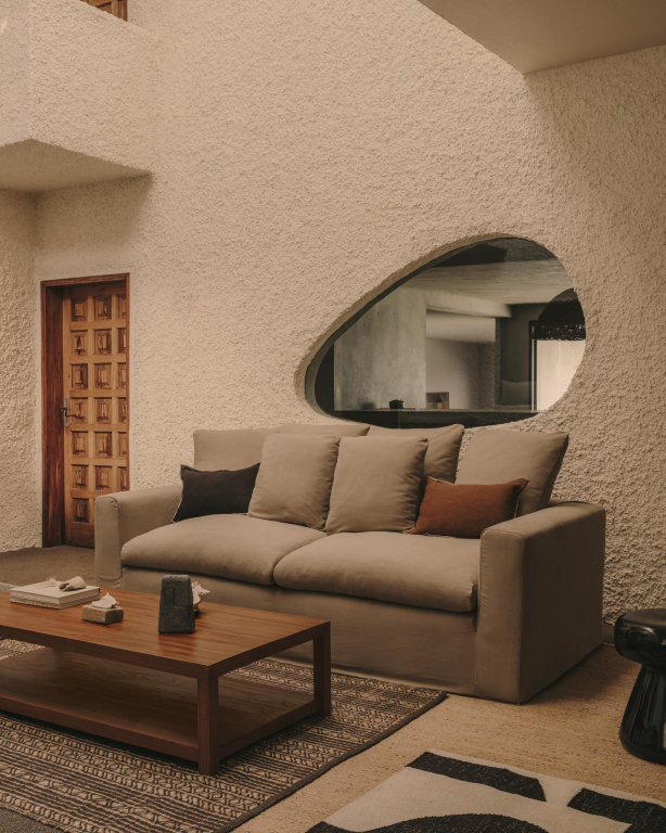 Kave Home Nora 3-zits bank Aruba taupe