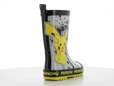 Pokemon Gummistøvler, Light Grey/Black