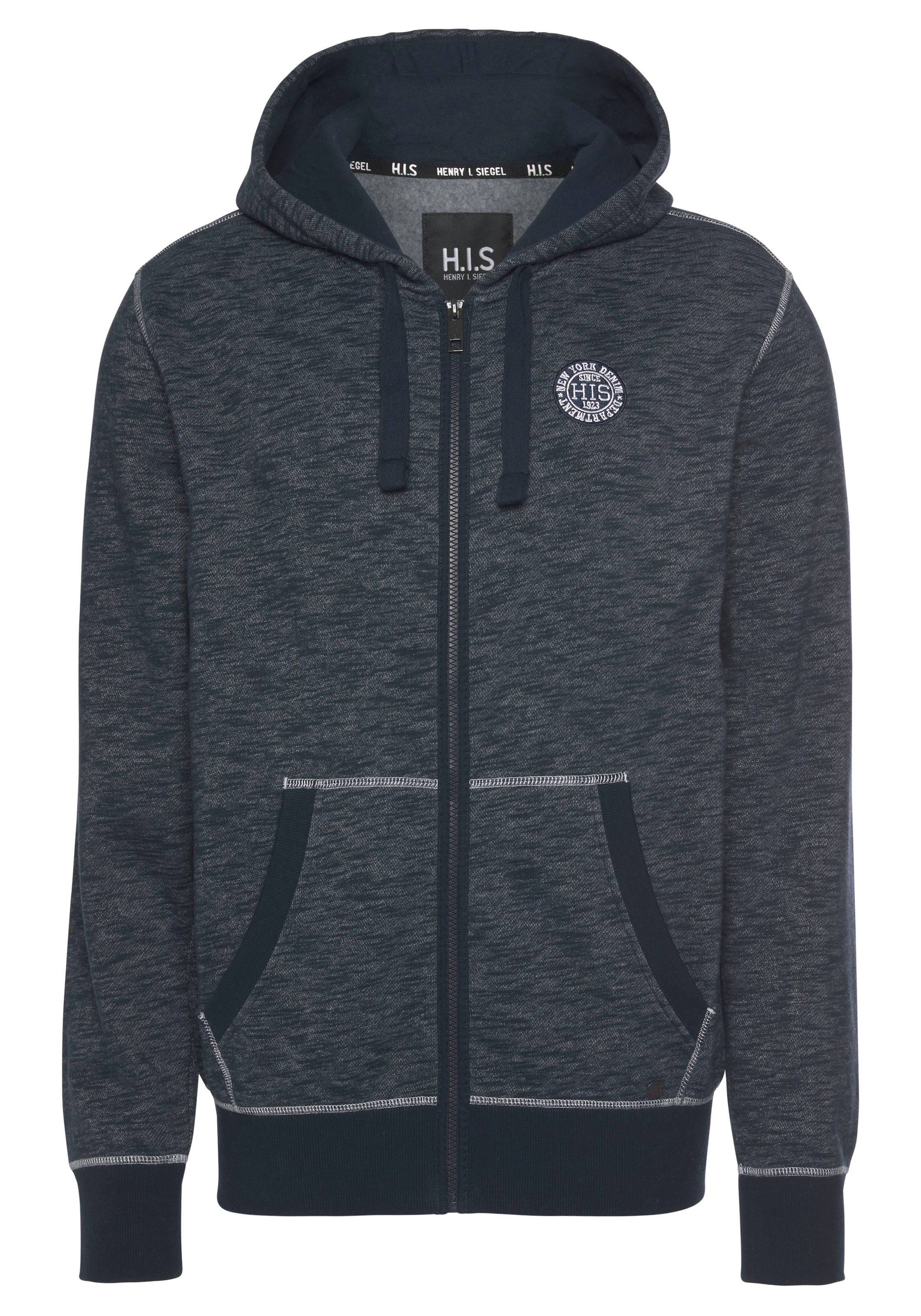 H.I.S Kapuzensweatjacke , mit markanten Nähten