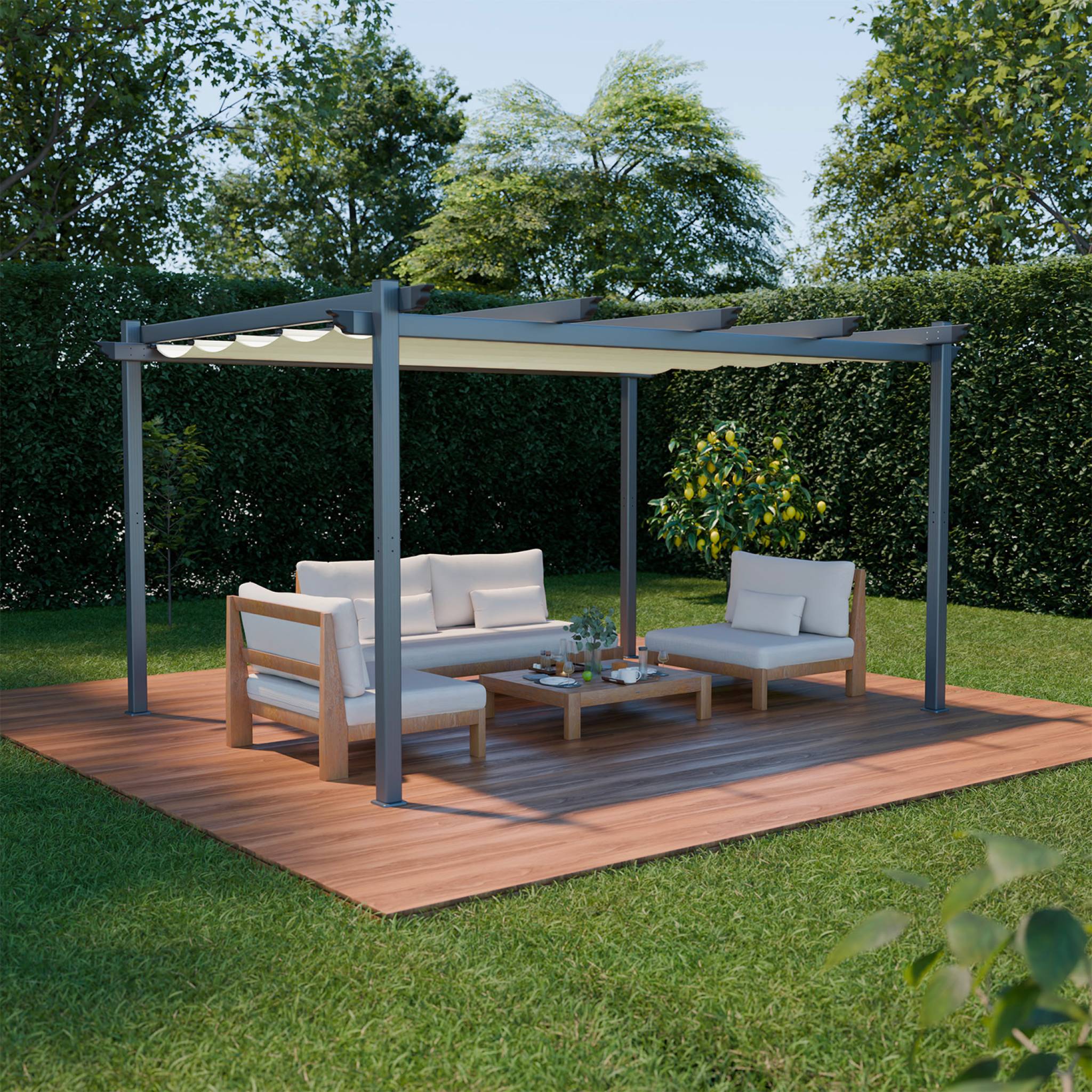 sweeek - Pergola van aluminium 3x4m