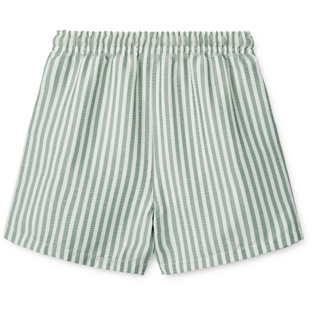 Køb LIEWOOD Stripe Peppermint / Crisp White Duke Stripe Badeshorts