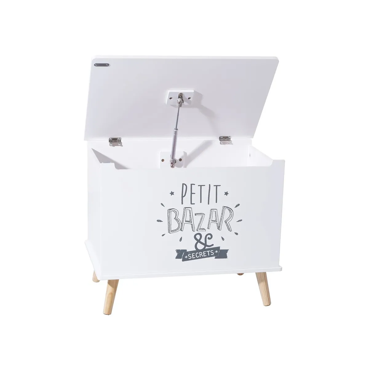 Atmosphera, Createur D'Interieur Atmosphera Coffre à jouets Petit Bazar - Blanc