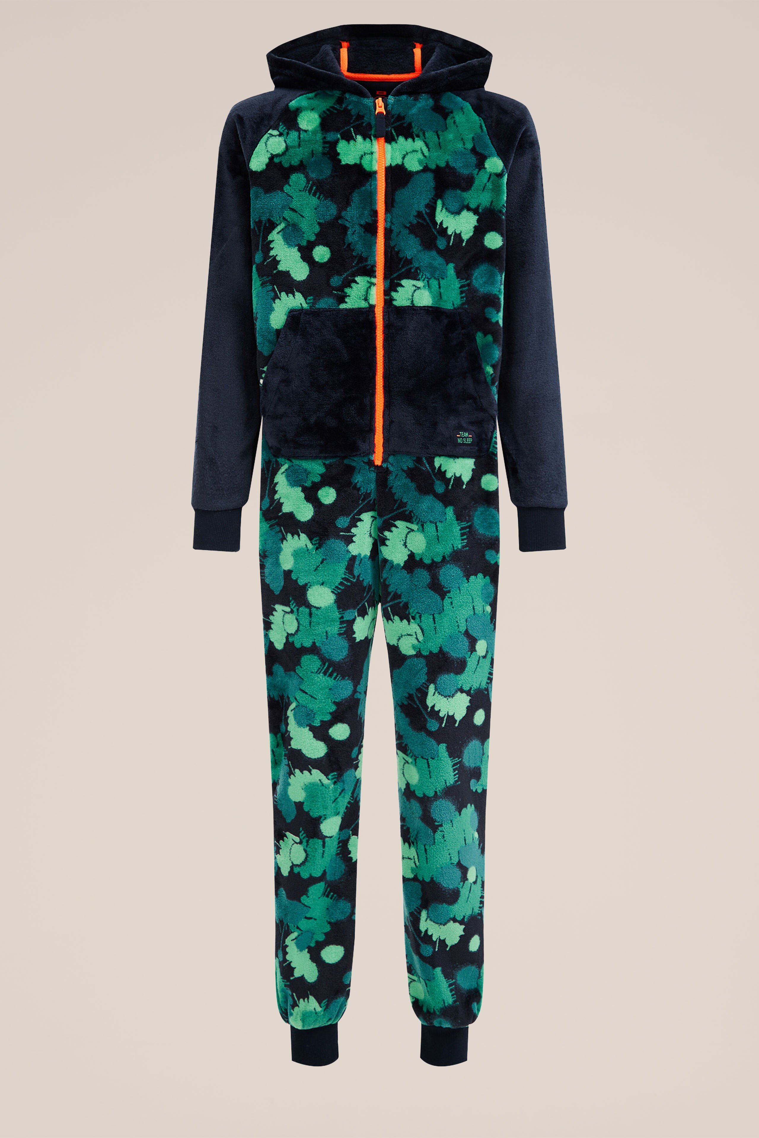 Jongens onesie met dessin WE Fashion Donkerblauw