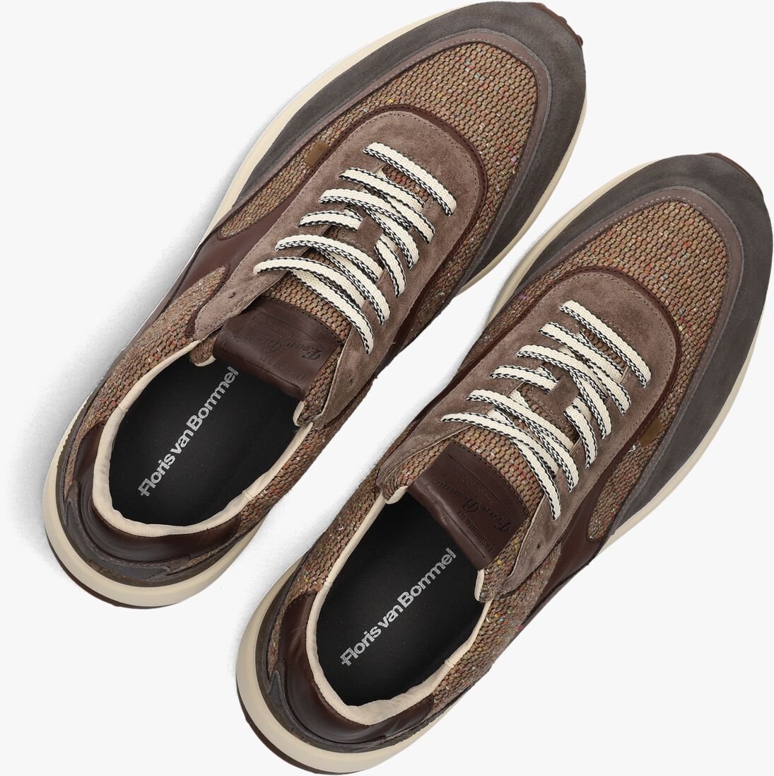 taupe floris van bommel lage sneakers sfm-10152 noppi