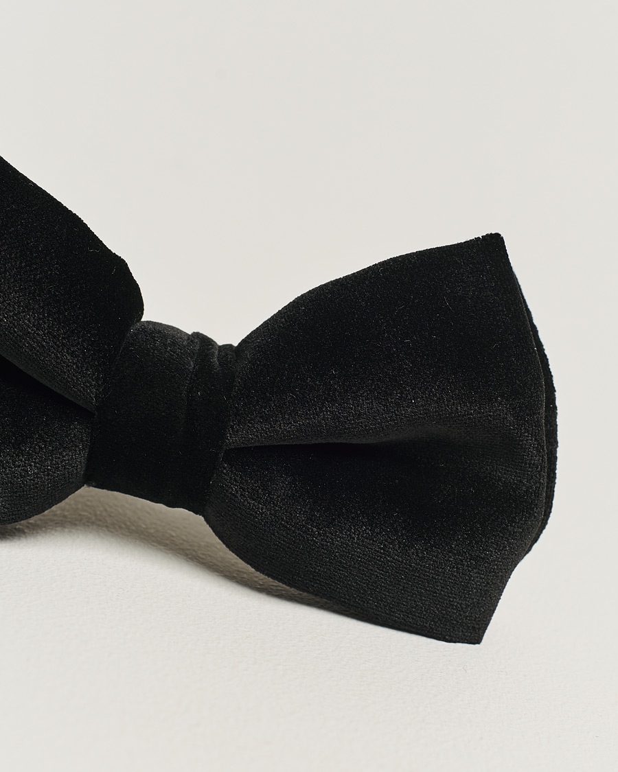 Eton Pre-Tied Velvet Bow Tie Black