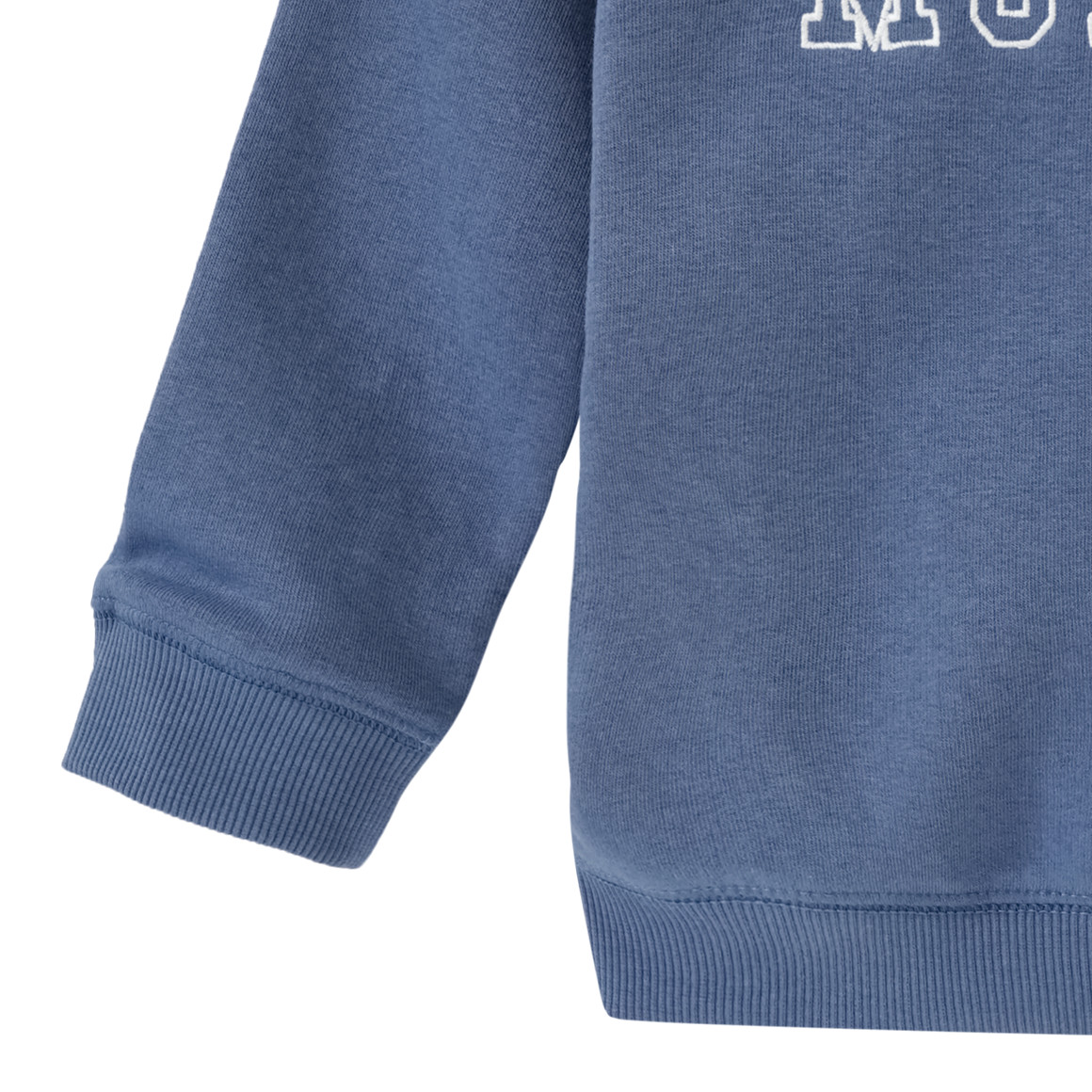Famy Kinder Sweatshirt mit Schriftzug blau