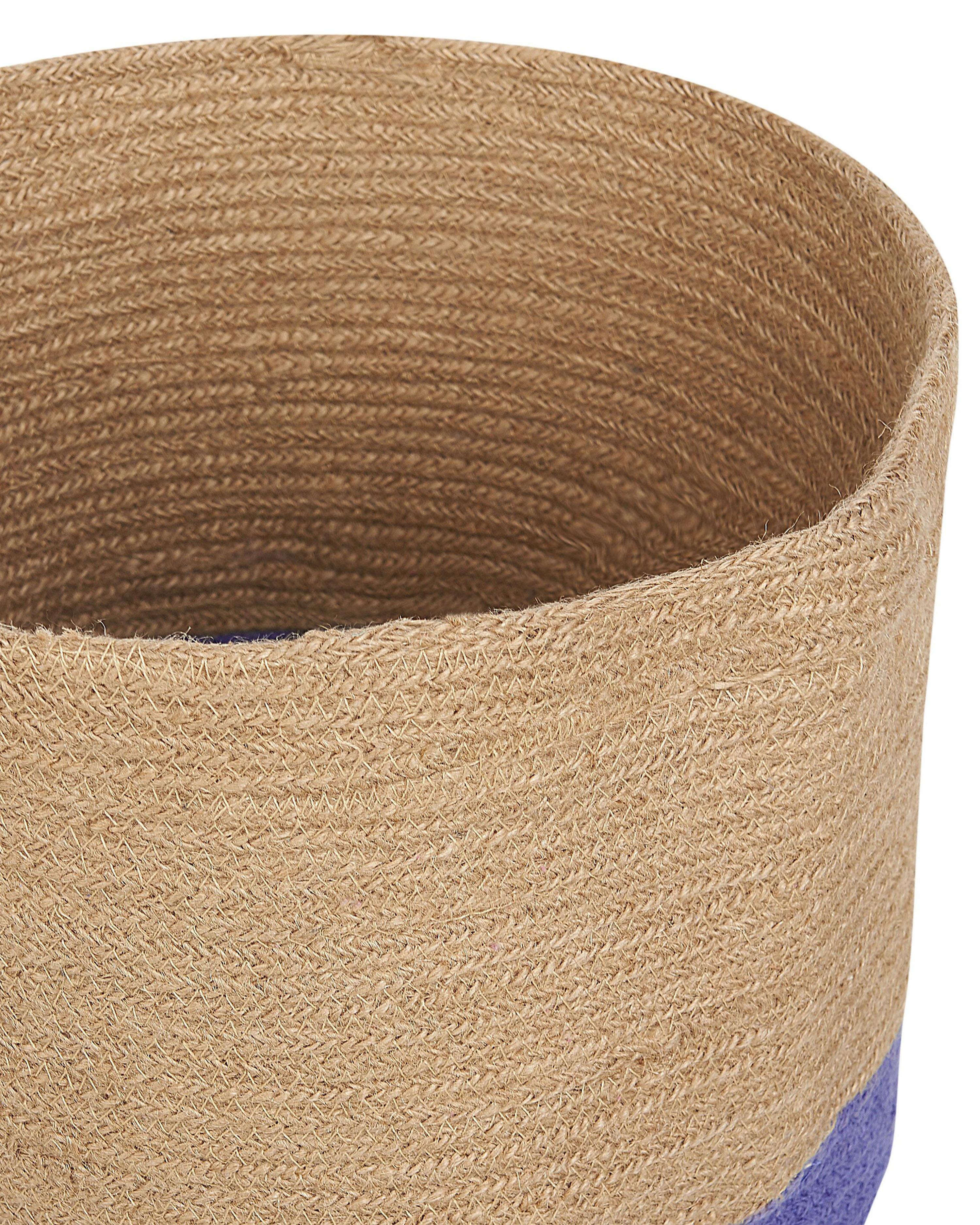 Set van 2 manden BULANIK Jute Paars