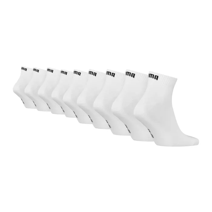Puma Quarter Plain Sokken Senior (9-pack)