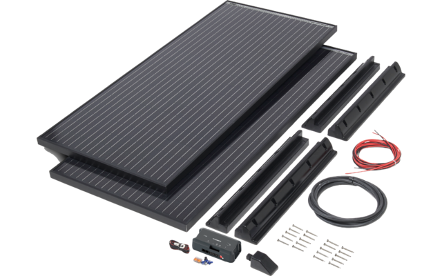 Büttner Elektronik Solar-Komplettanlage Power Blackline Solar Kit