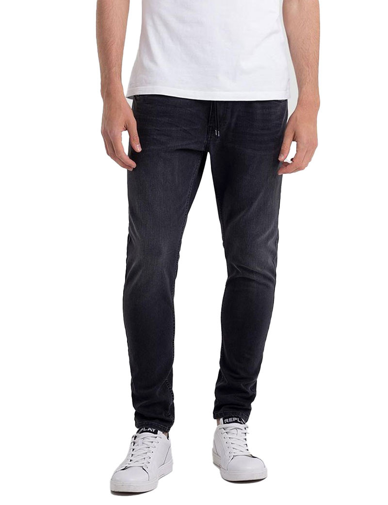 REPLAY JEAN HOMME MILANO ELASTIQUE GRIS FONCÉ