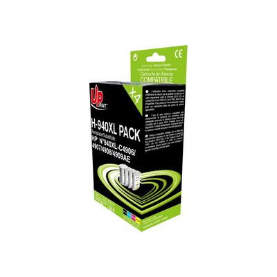 Cartouche compatible HP 940XL - pack de 4 - noir, cyan, magenta, jaune - Uprint