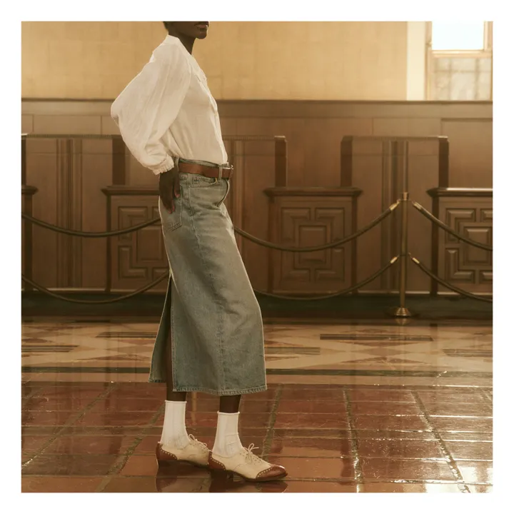 The Great Jupe The Column | Denim stonewashed