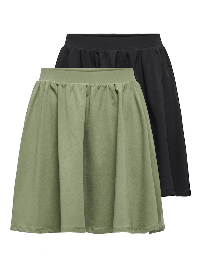 ONLY Minirock »ONLLIVE LOVE SKATER SKIRT 2 PACK CS JRS«, 2 Stk.