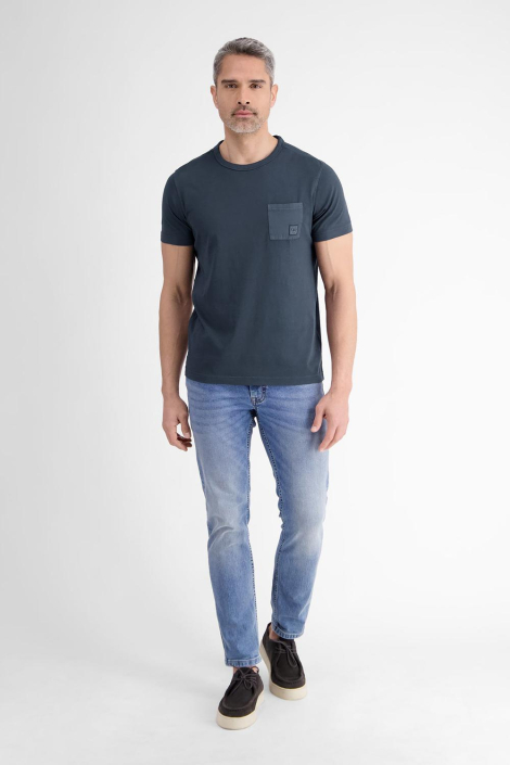 Lerros blauwe heren t-shirt