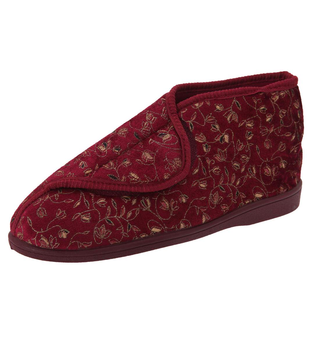 Zedzzz Geraldine - Chaussons à fermeture scratch - Femme (Vin) - UTDF534