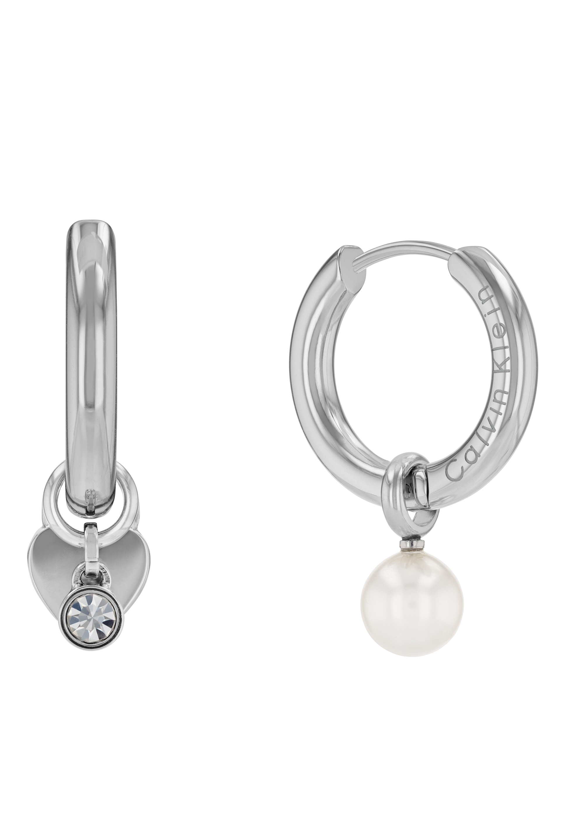 Calvin Klein Ohrring-Set »Multipack Schmuck Ohrrschmuck Ohrringe Schmuckset Huggie« mit Glasstein - mit Glasperle