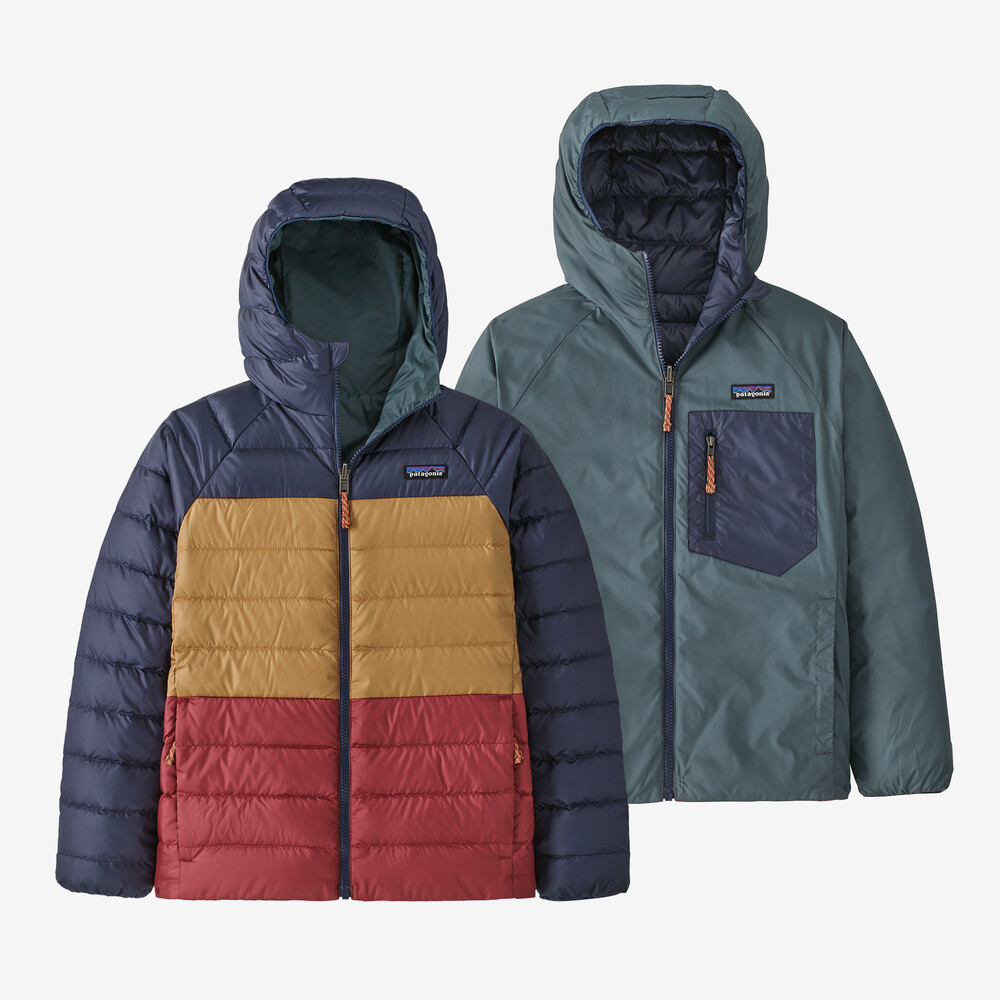 Wendbarer Daunenpullover mit Kapuze für Kinder