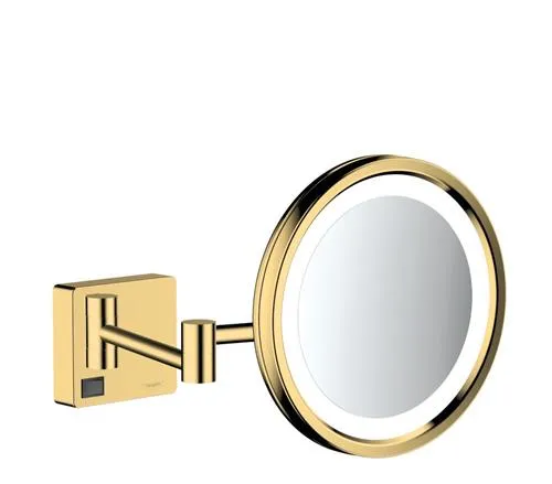 Kosmetikspejl AddStoris m/lys pol.guld
