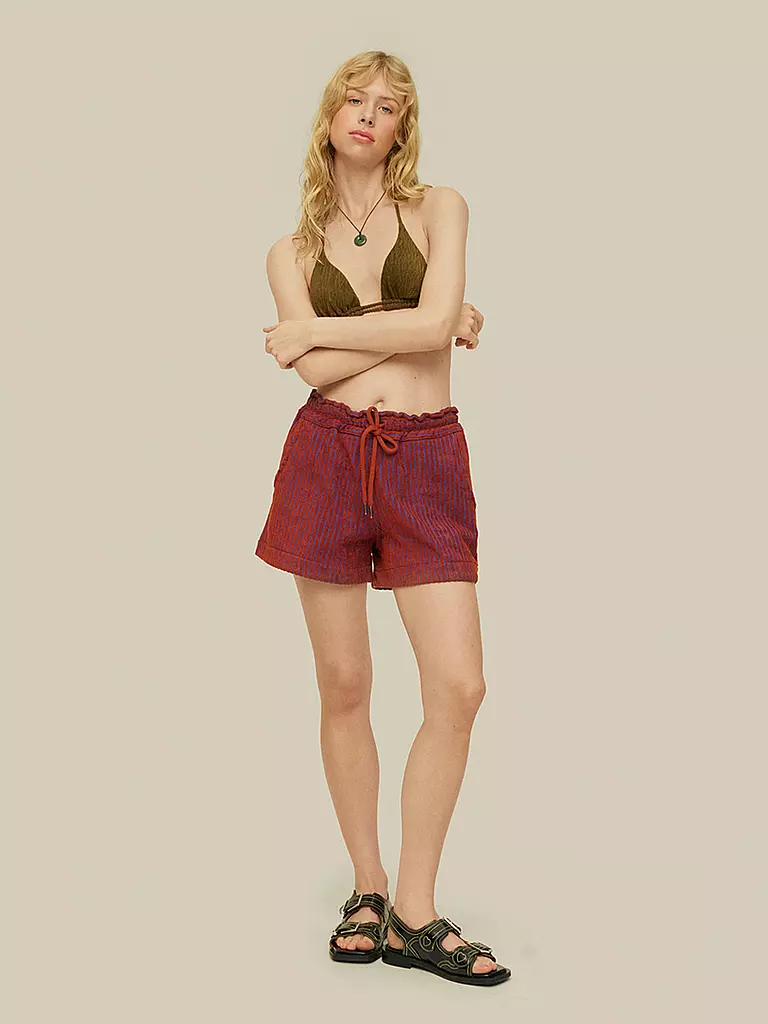 OAS Shorts DRIZZLE TERRY  rot