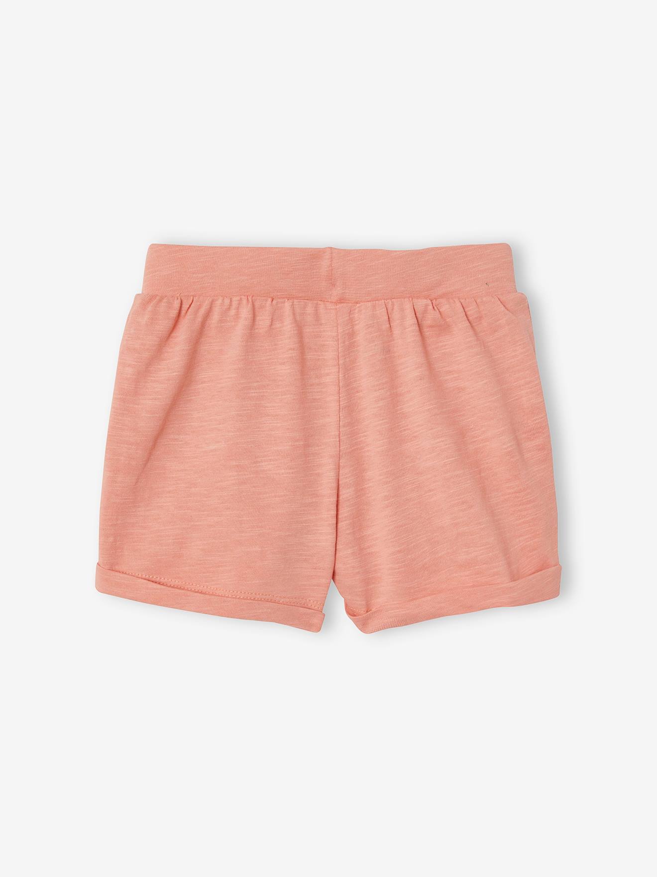 Conjunto de 2 shorts de tricô verde-água para meninas