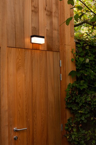 ECO-LIGHT LED Solar Außenwandleuchte FRAN schwarz