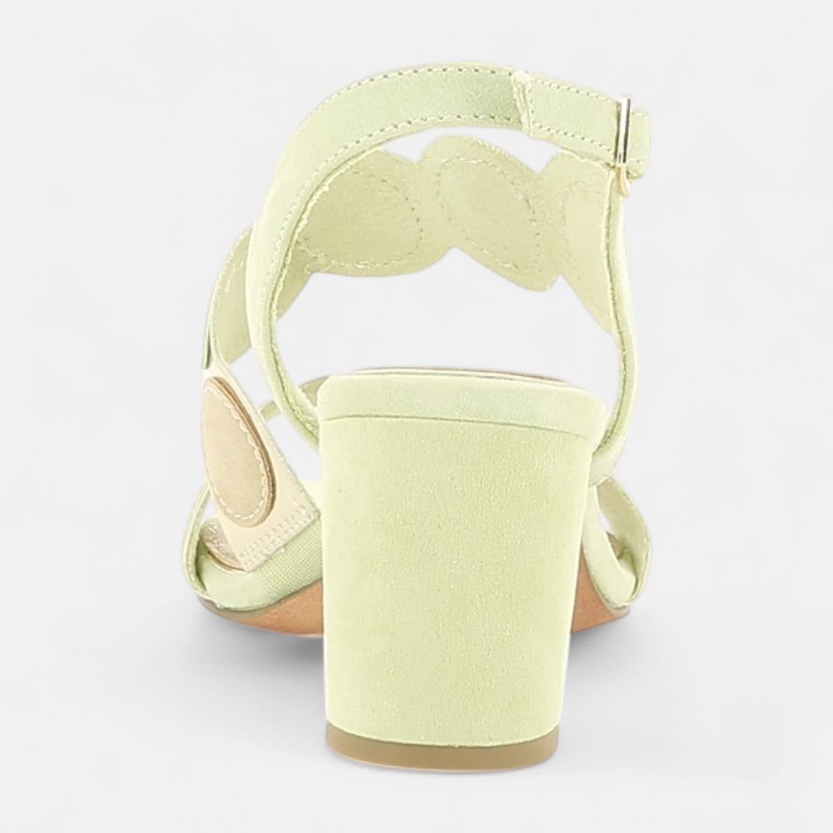 Nu-pieds à talon Femme vert clair