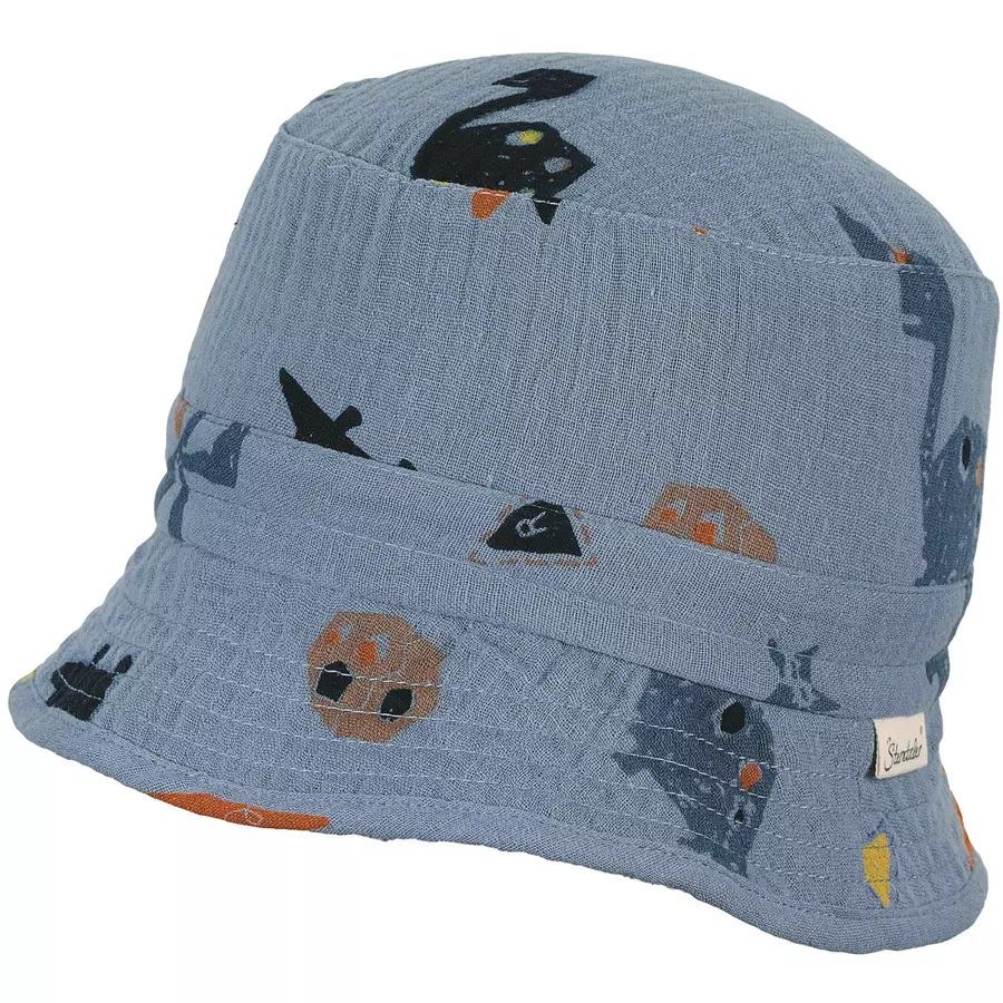 Sterntaler Fischerhut Dinosaurier hellblau