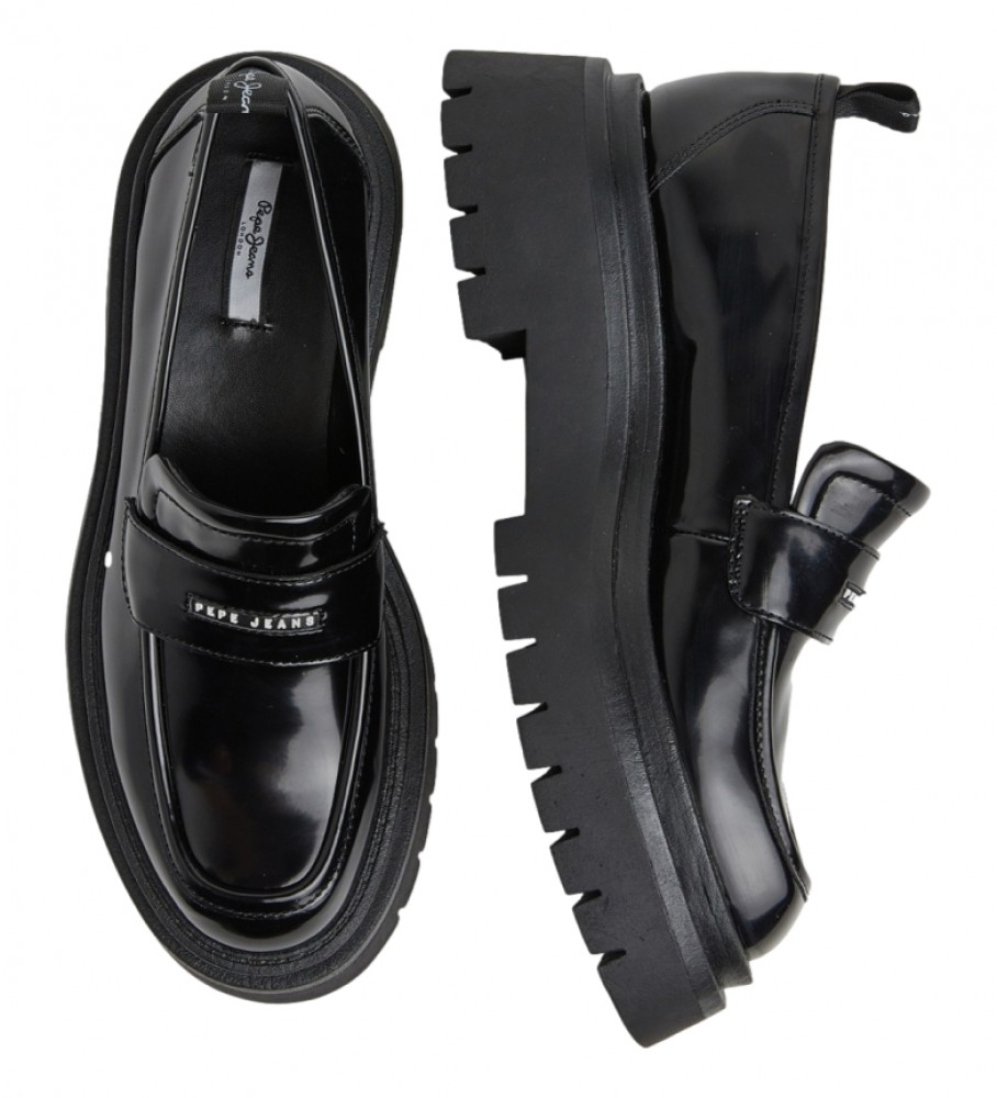 Mocassins pretos Pepe Jeans Queen Oxford