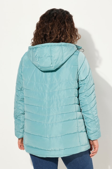 Steppjacke, mit abnehmbarer Kapuze, wasserabweisend