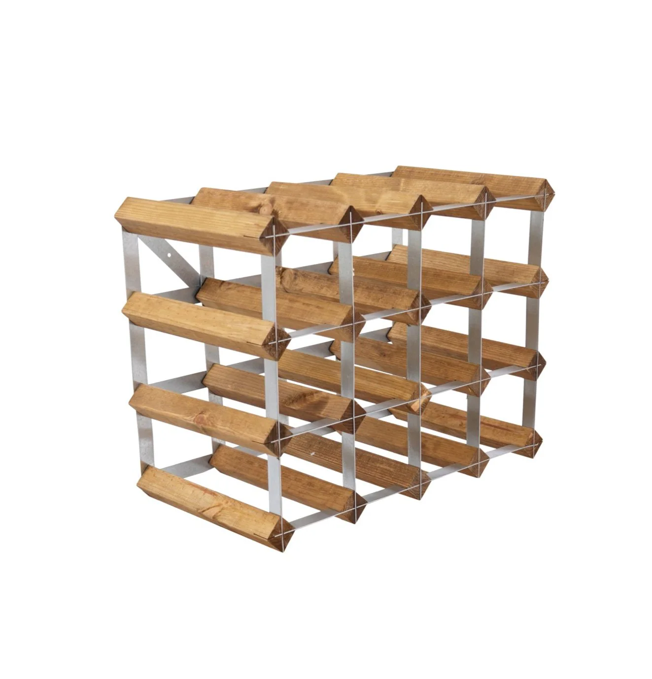 Traditional Wine Rack  Vinreol, 16 flasker - lys eg