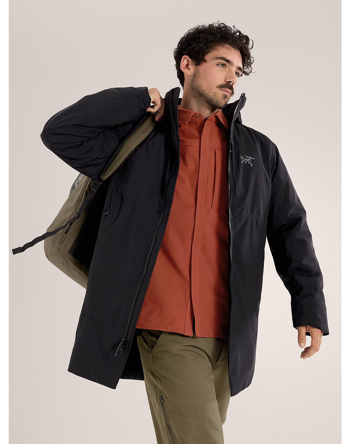 Ralle Parka Herre Black