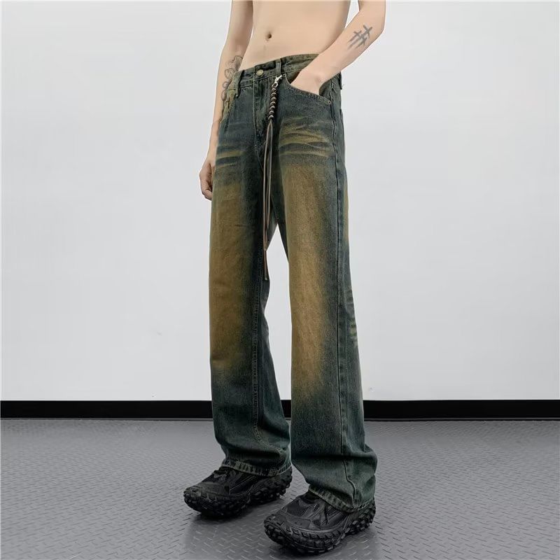 Cowpow - Mid Rise Washed Bootcut Jeans
