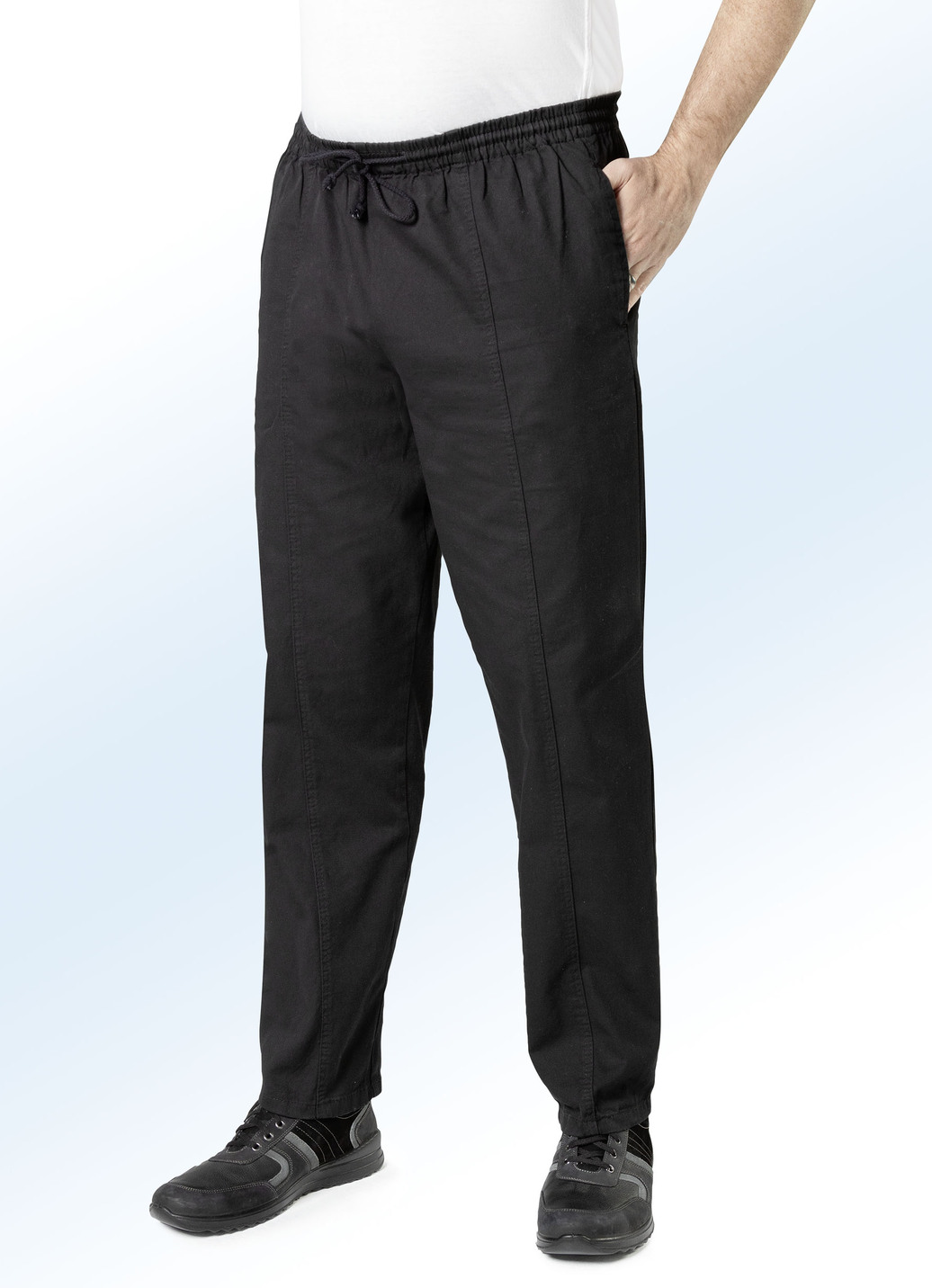 Schlupfjeans mit Gummibund und Kordelzug in 4 Farben