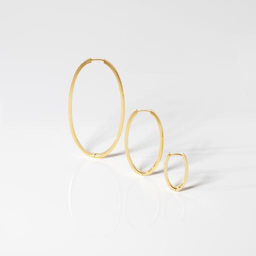 Sif Jakobs Jewellery Ellisse Pianura Piccolo Øreringe, Gold Plated