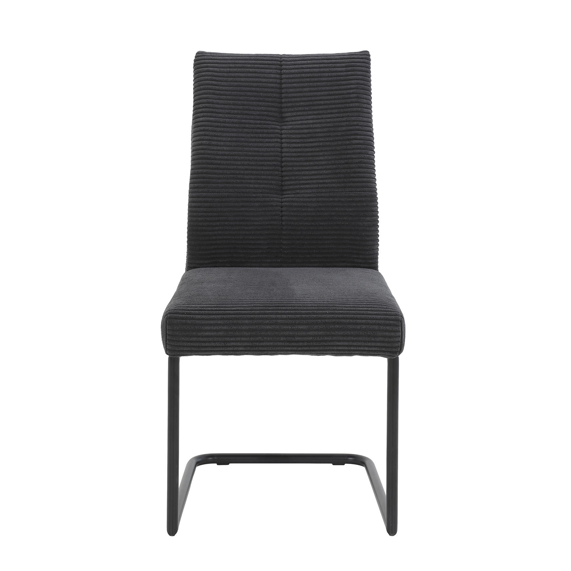 Schwingstuhl - anthrazit - Cord-Optik - 50 cm