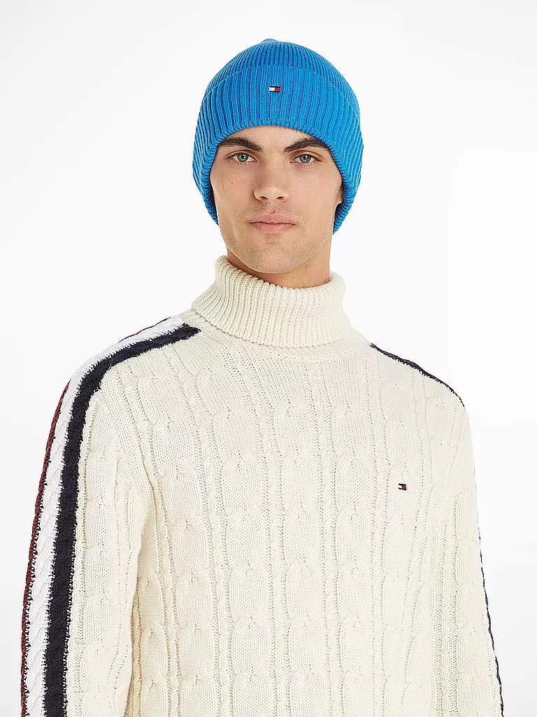 TOMMY HILFIGER Mütze - Haube hellblau