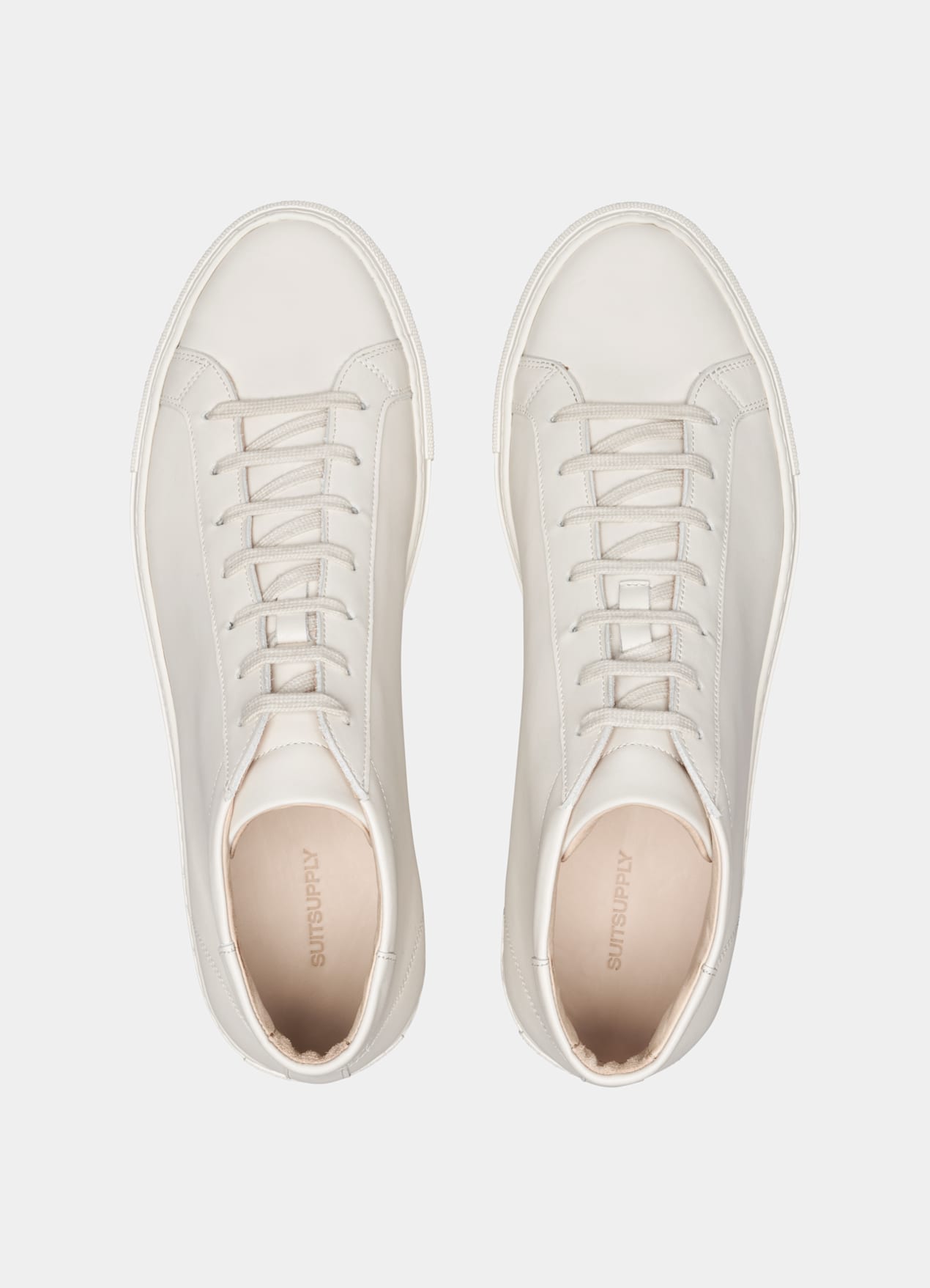Sneakers montantes blanc cassé