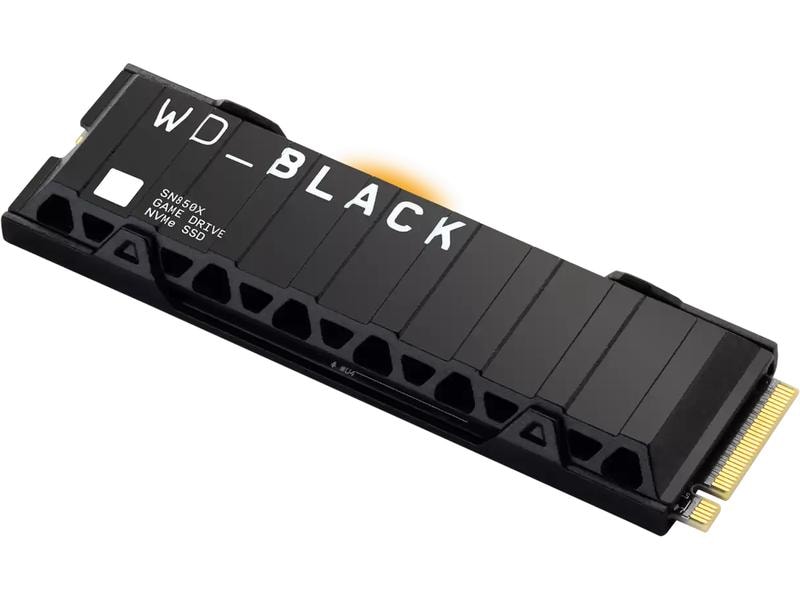 WD Black SSD SN850X Gaming Heatsink M.2 2280 NVMe 1000 GB Leistungsstarke interne NVMe M.2 Gaming-SSD mit Kühlkörper