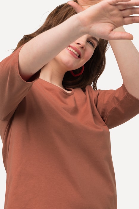 Shirt, Rundhals, 3/4-Arm, Biobaumwolle
