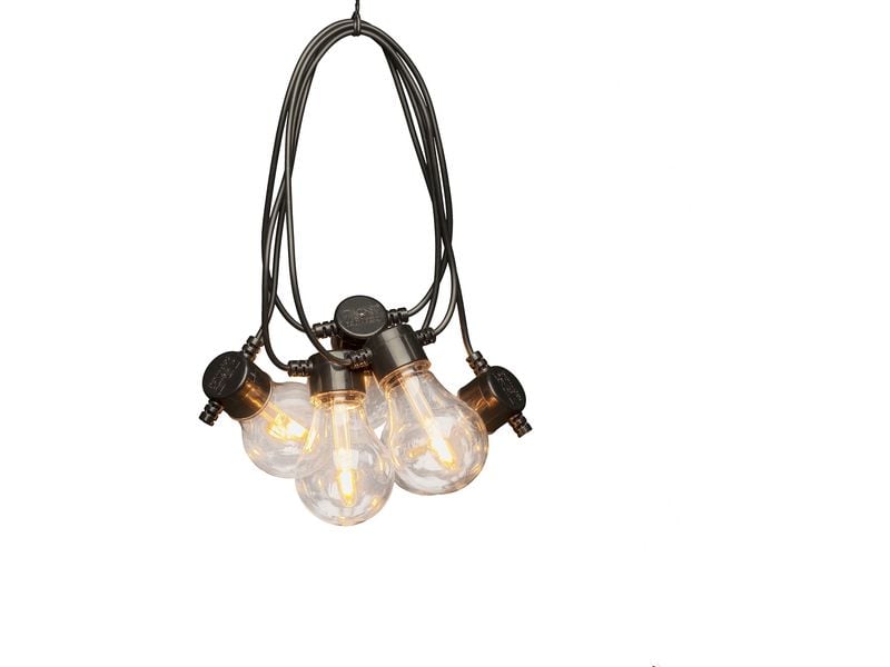 Konstsmide Lichterkette LED Party Lichterkette - klar LED-Lichterkette für durchtanzte Vollmondnächte