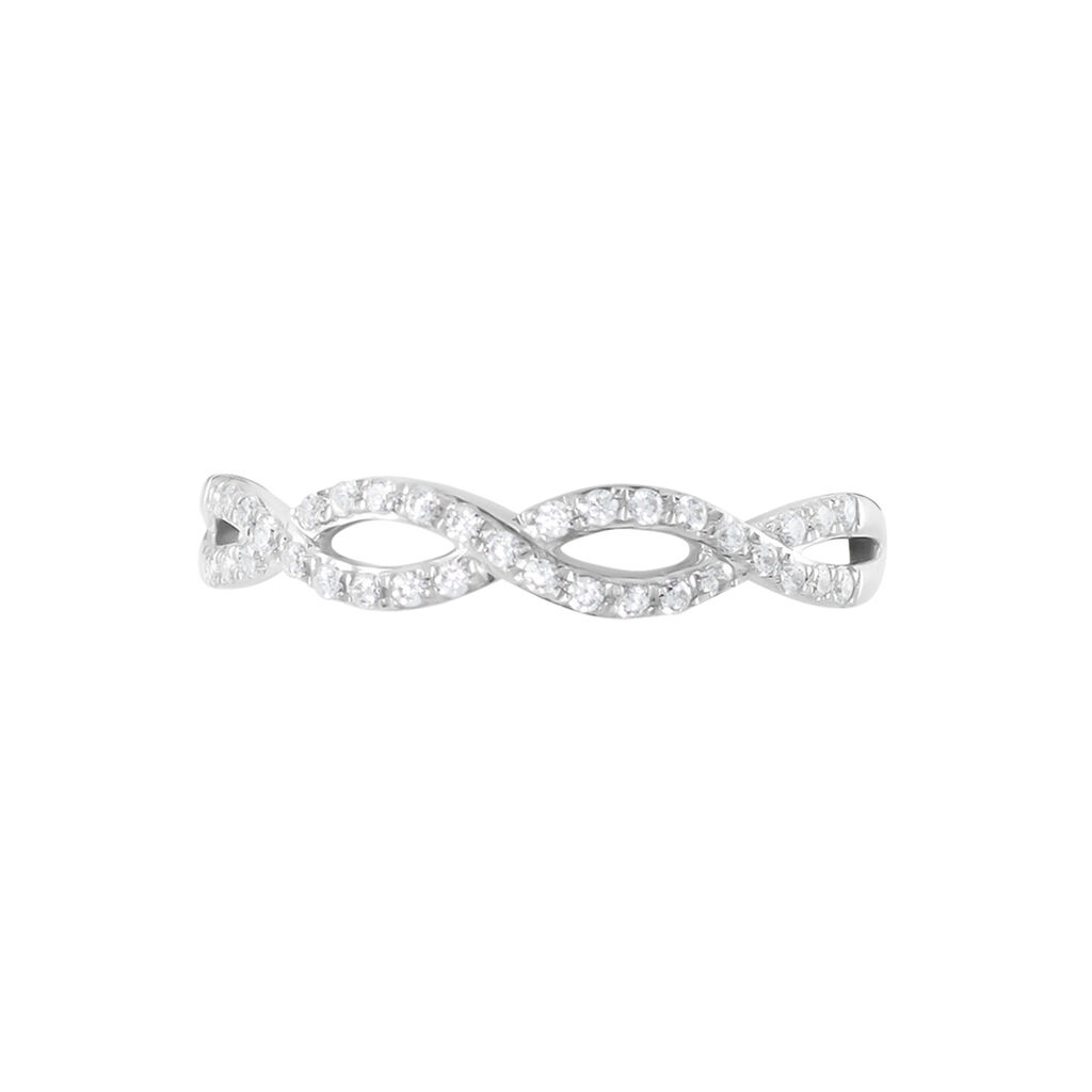 Bague Or Blanc Triston Oxyde De Zirconium