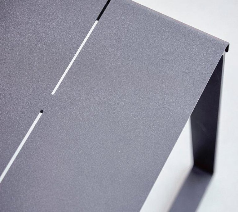 Cane-Line Copenhagen eetbank 121 lava grey