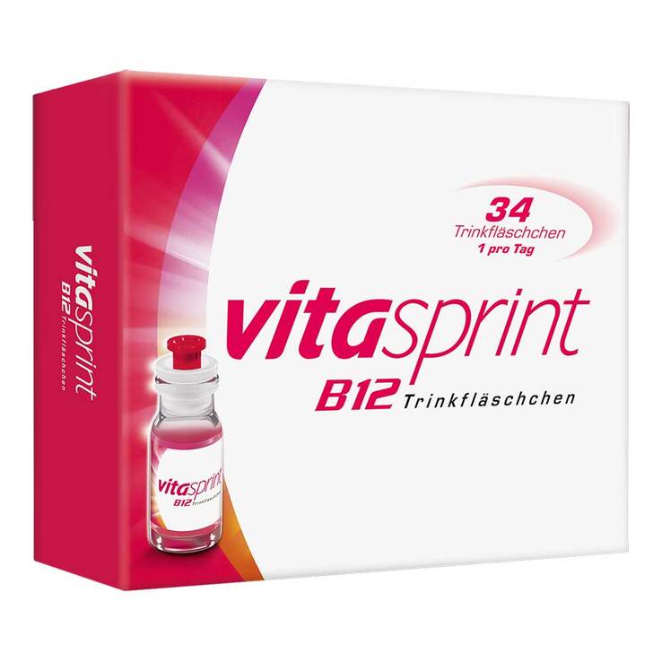 vitasprint B12 Trinkfläschchen mit Vitamin B12 für mehr Energie, 34 St