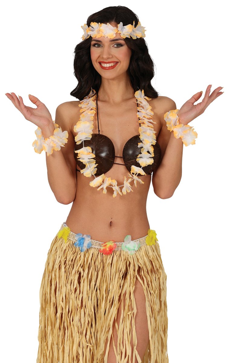 Hawaii Accessoireset Oranje 4 delig