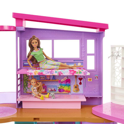 Barbie Malibu Feriehus med Møbler & Tilbehør