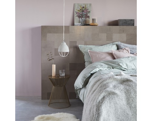 Wandpaneel leer taupe 8 stuks 25x50 cm