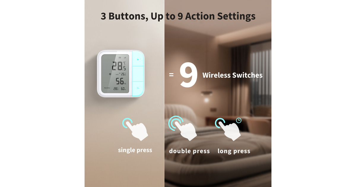 AqaraClimate Sensor W100  (Wit, Zigbee, Thread, Bluetooth, Matter)